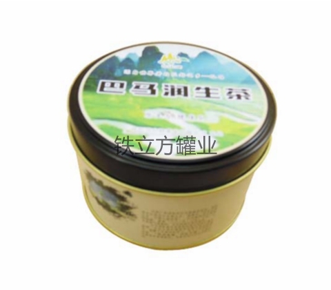 外卷边锣底茶叶圆罐