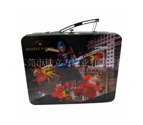 可(kě)爱卡通图案長(cháng)方形手挽罐